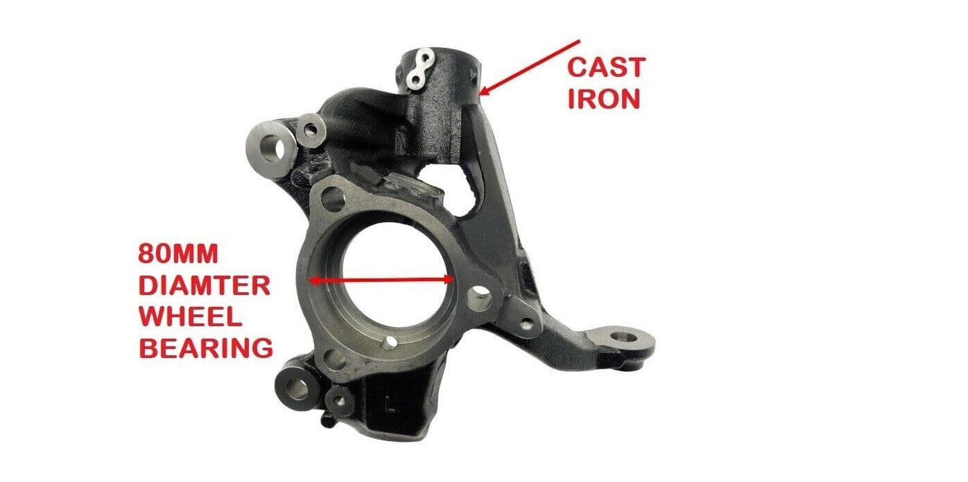 FOR VOLKSWAGEN GOLF MK7 FRONT STEERING KNUCKLE HUB CARRIER L/H 2012-2016