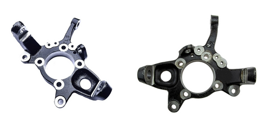 2 X NEW STEERING KNUCKLE FRONT LH+RH FOR MITSUBISHI PAJERO MK3 3.2DID 2000-2006