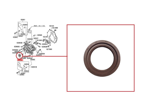 FRONT CRANKSHAFT OIL SEAL FOR MITSUBISHI PAJERO 2.8L V26W V46W 4M40 4M40T 1996+
