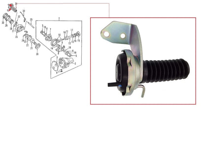 FOR MITSUBISHI TRITON L200 KLT1 2.4L FRONT DIFF LOCK SOLENOID FREEWHEEL ACTUATOR