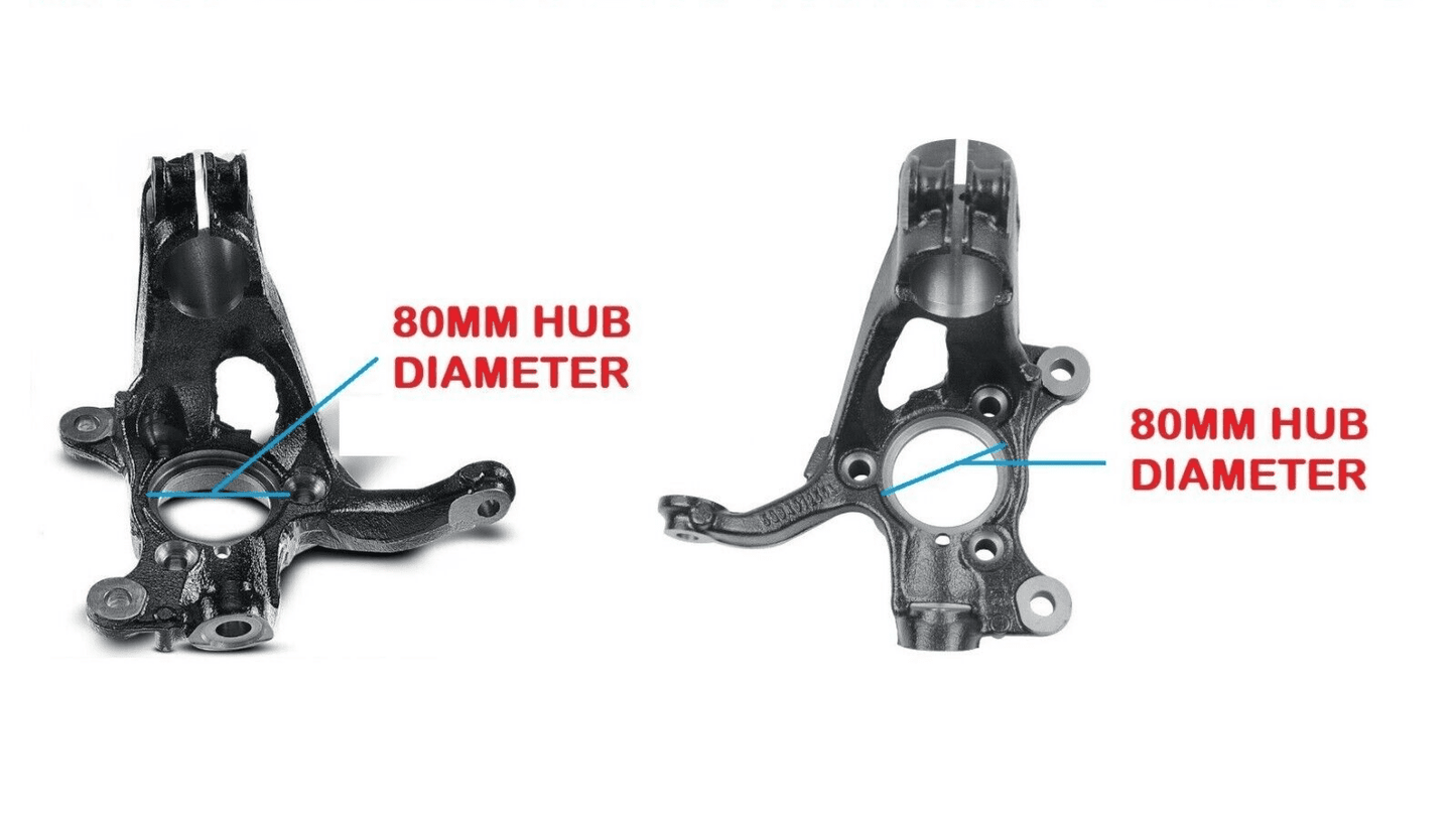 FOR AUDI A3 8V/SEAT LEON MK3 2XFRONT(LH+RH) STEERING KNUCKLE HUB CARRIER 2012-17