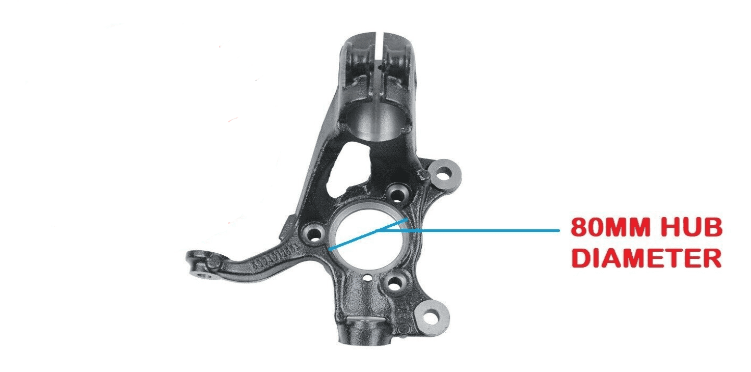 FOR VOLKSWAGEN GOLF MK7  2X FRONT (LH+RH) STEERING KNUCKLE HUB CARRIER 2012-2016