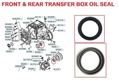 FRONT & REAR TRANSFER BOX OIL SEAL FOR MITSUBISHI TRITON PICK UP B40 2.5DID 05+