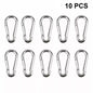 STAINLESS STEEL SNAP HOOK CARABINER D-RING FOR CAMPING CLIMBING BOAT SAIL 5 6 MM