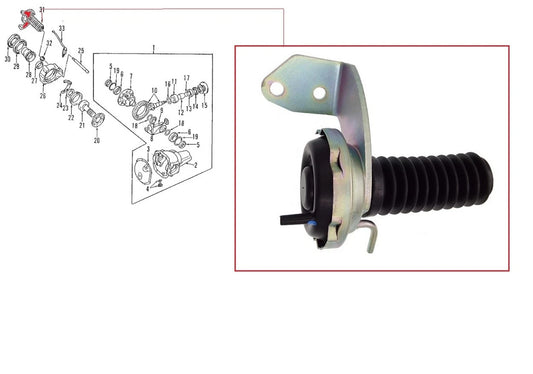 FRONT DIFF LOCK SOLENOID FREEWHEEL ACTUATOR FOR MITSUBISHI PAJERO SPORT QE 2.4L