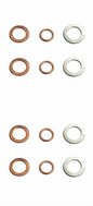 4X ENGINE FUEL INJECTOR WASHER SET FOR Mazda B UN Ute B2500 BRAVO 2.5TD WL 1998+