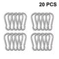 STAINLESS STEEL SNAP HOOK CARABINER D-RING FOR CAMPING CLIMBING BOAT SAIL 5 6 MM