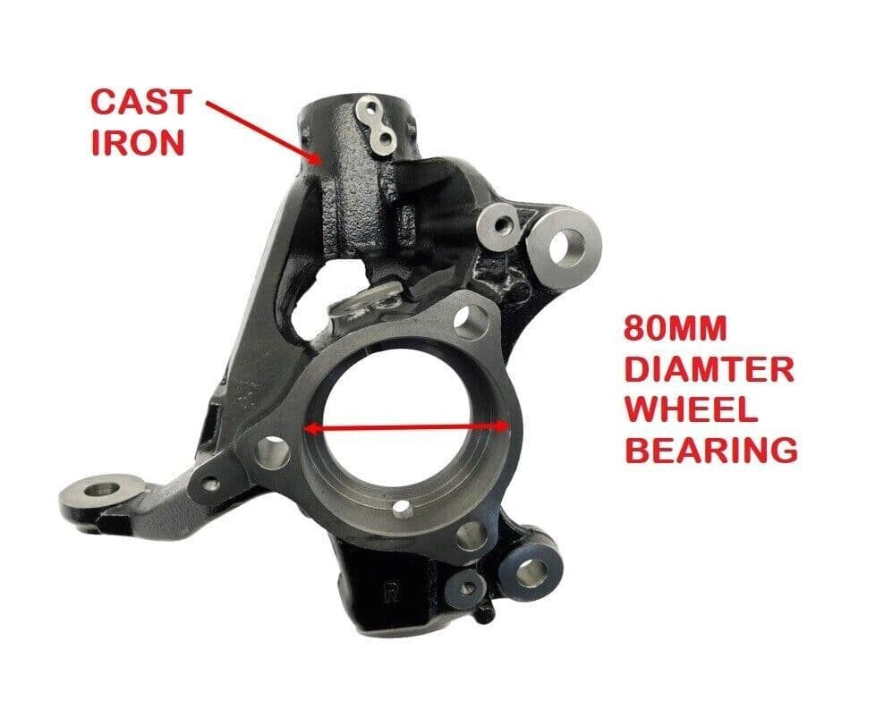 FOR AUDI A3 8V/SEAT LEON MK3 2XFRONT(LH+RH) STEERING KNUCKLE HUB CARRIER 2012-17